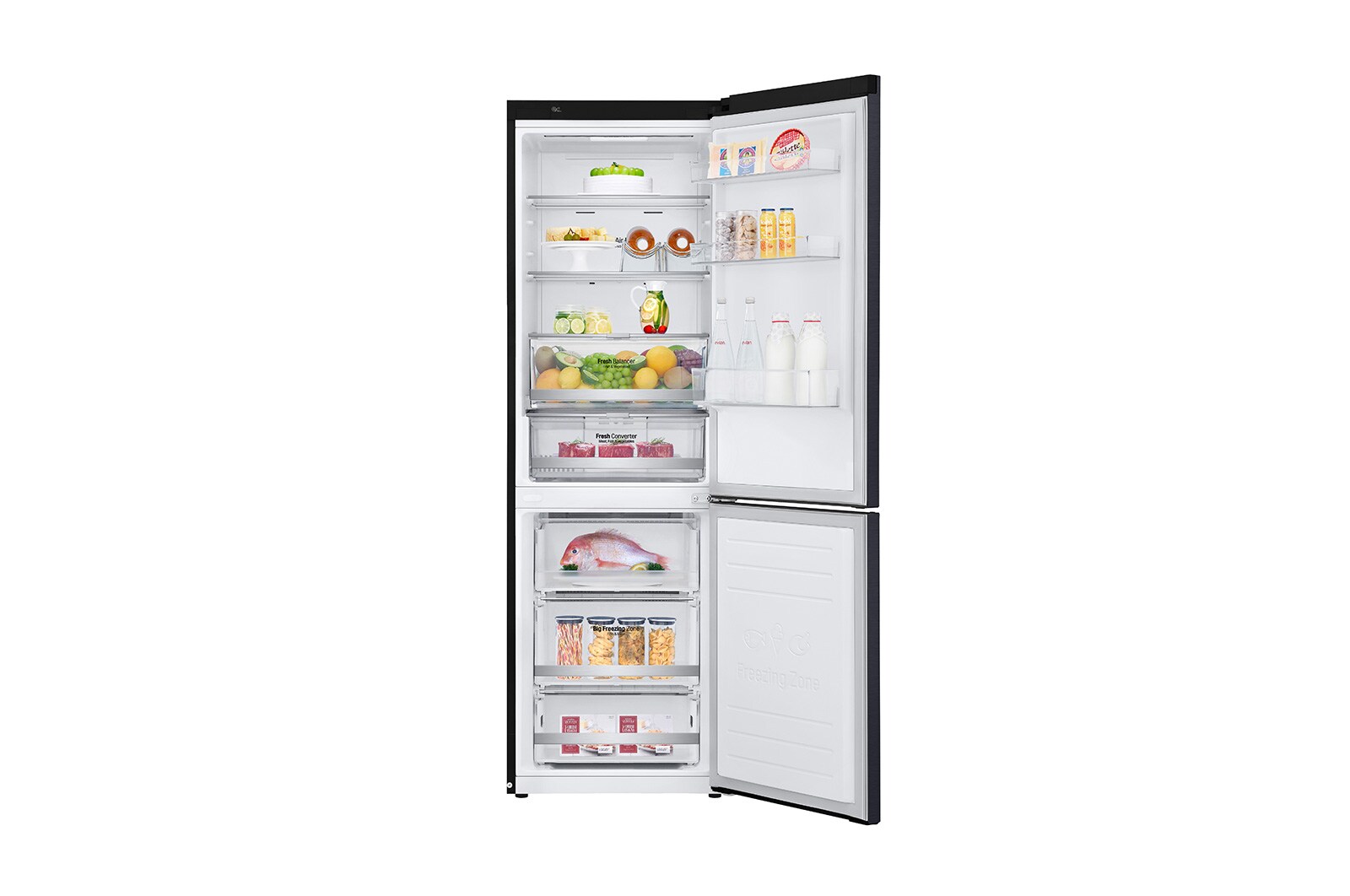 LG 341L Bottom Freezer 2 Doors Refrigerator with Inverter Linear Compressor, M458MCB