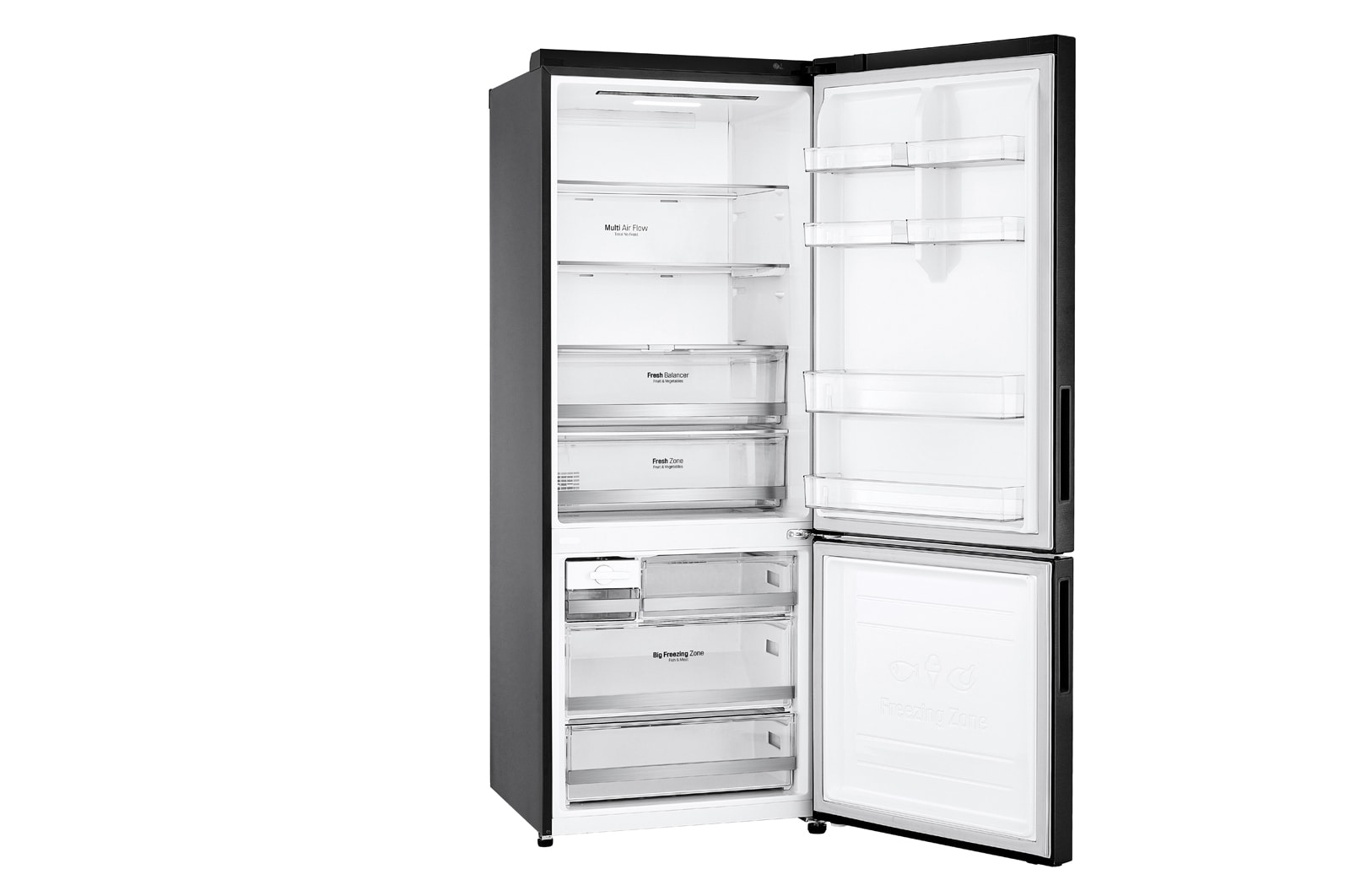 LG 451L Bottom Freezer 2 Doors Refrigerator with Smart Inverter Compressor , M461MC19
