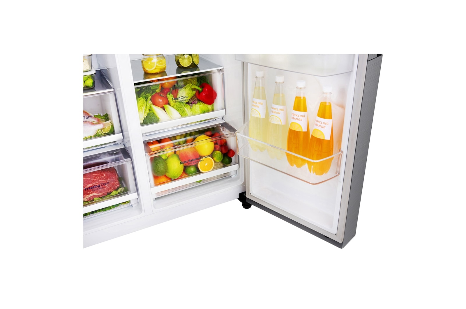 LG 626L Side By Side Refrigerator with Inverter Linear Compressor, S640S12A