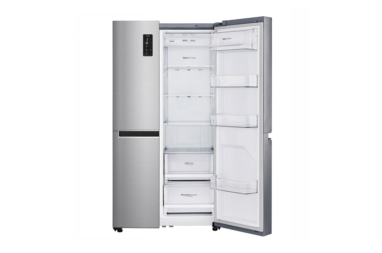 LG 626L Side By Side Refrigerator with Inverter Linear Compressor, S640S12A