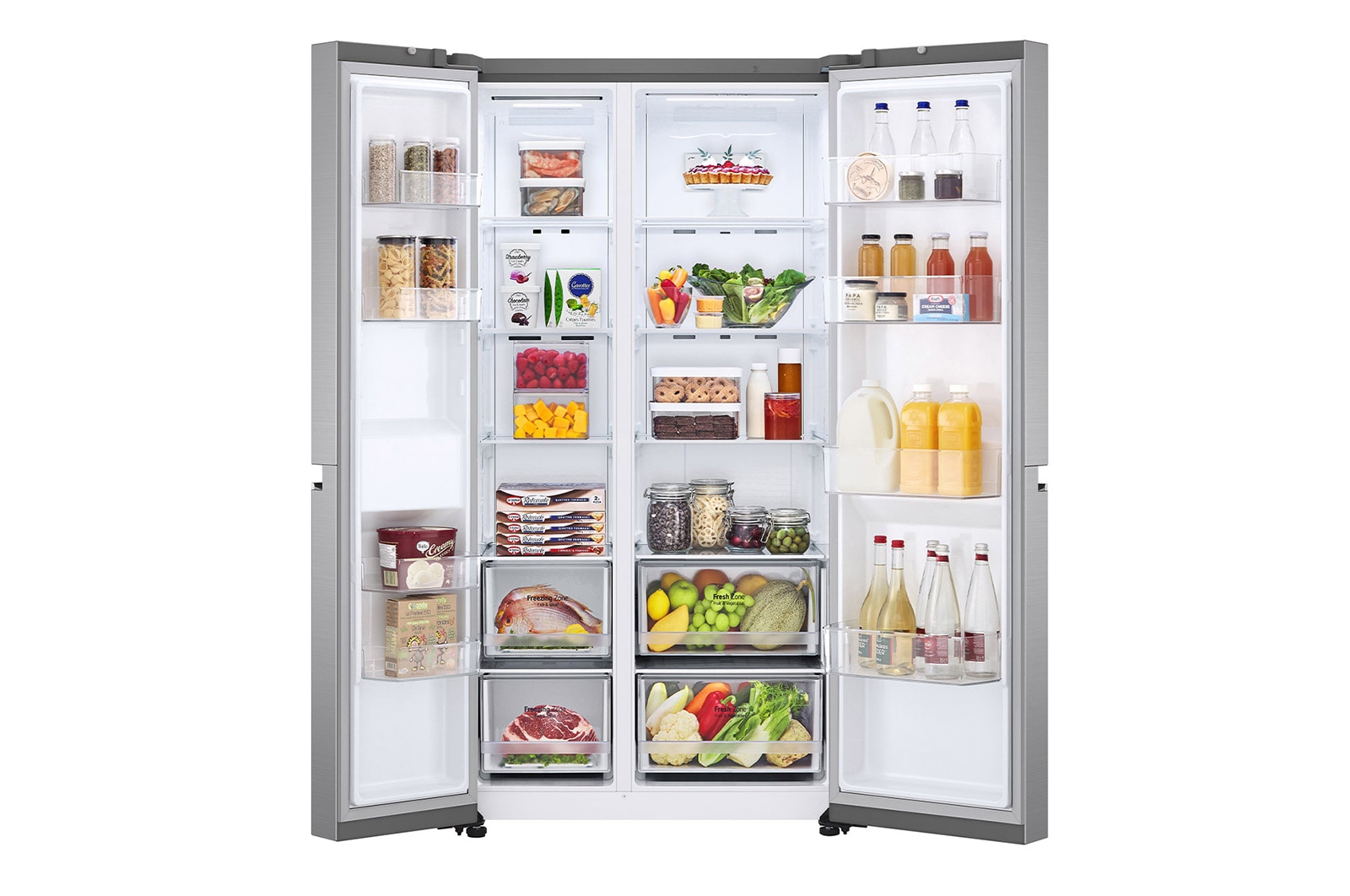 LG 647L Side By Side Refrigerator with Smart Inverter Compressor, S651S16A