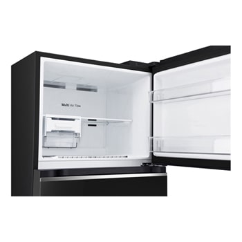 detailed view of the freezer