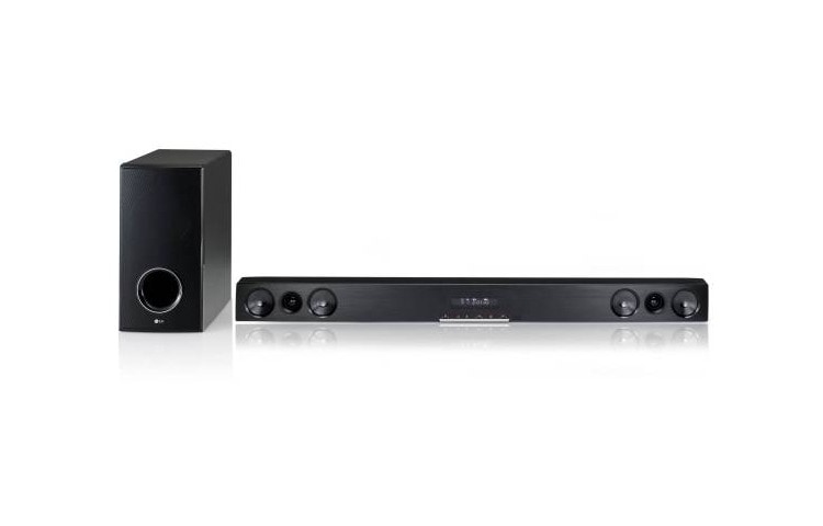 Front view of LG 2.1ch Virtual Surround Sound Bar HLS36W HLS36W