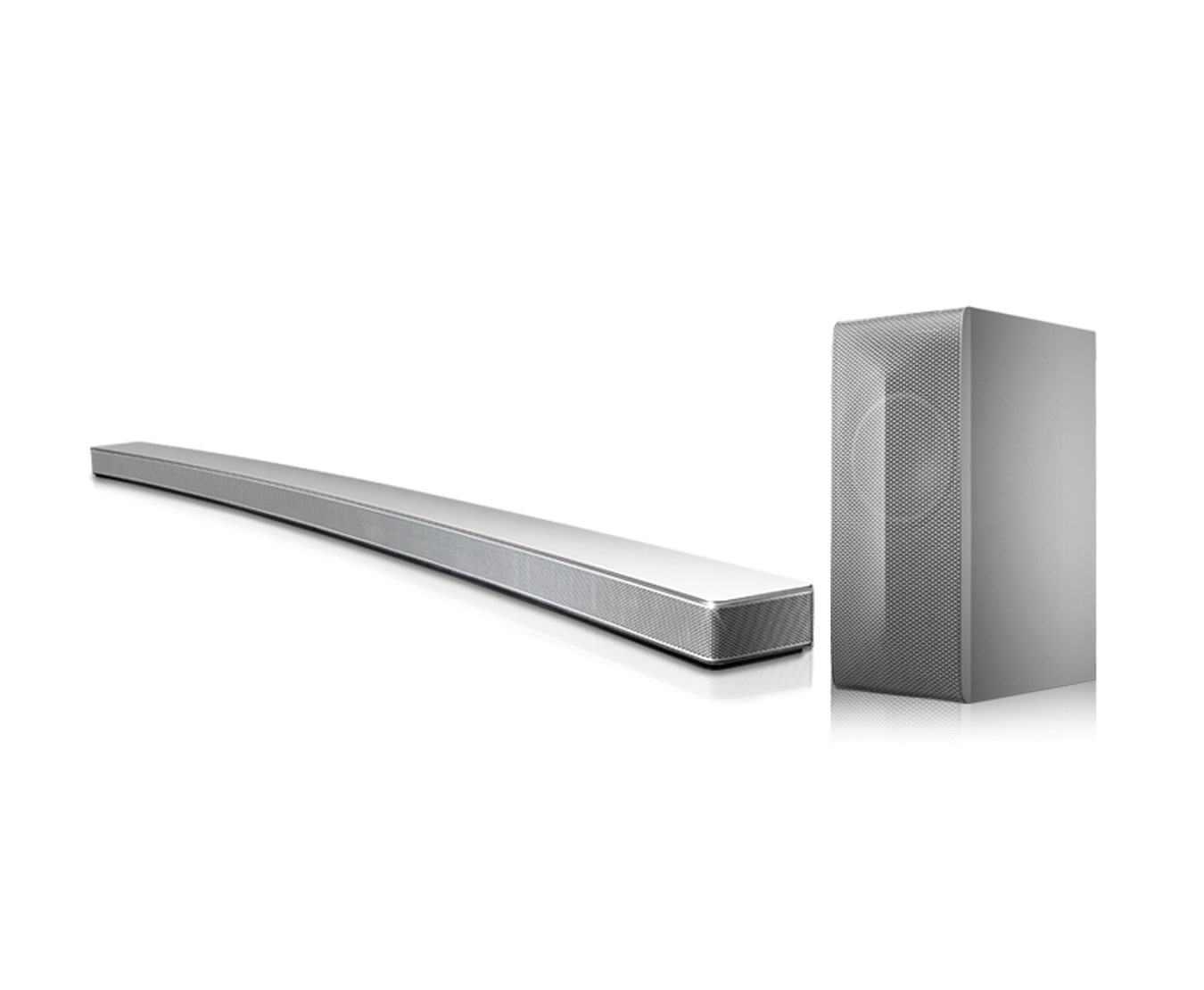Front view of LG Music Flow LAS855M Curved Wireless Soundbar LAS855M