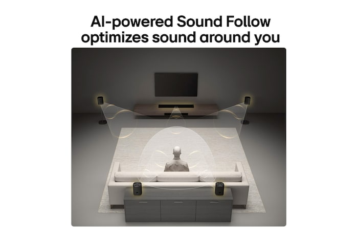 USP card: AI-powered Sound Follow optimizes sound around you