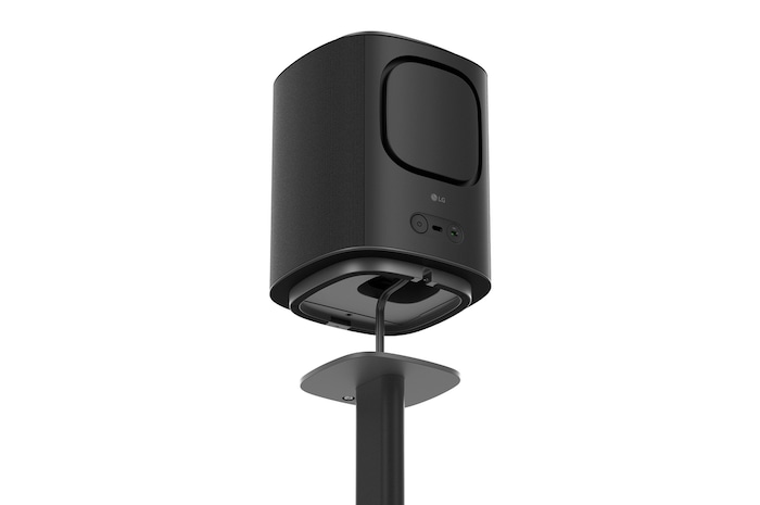 bottom view of Sound Suite M5 with stand (design update implemented)