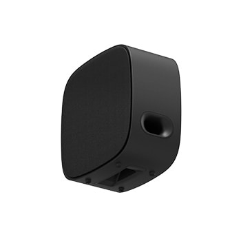 side view of Sound Suite W7 from the bottom