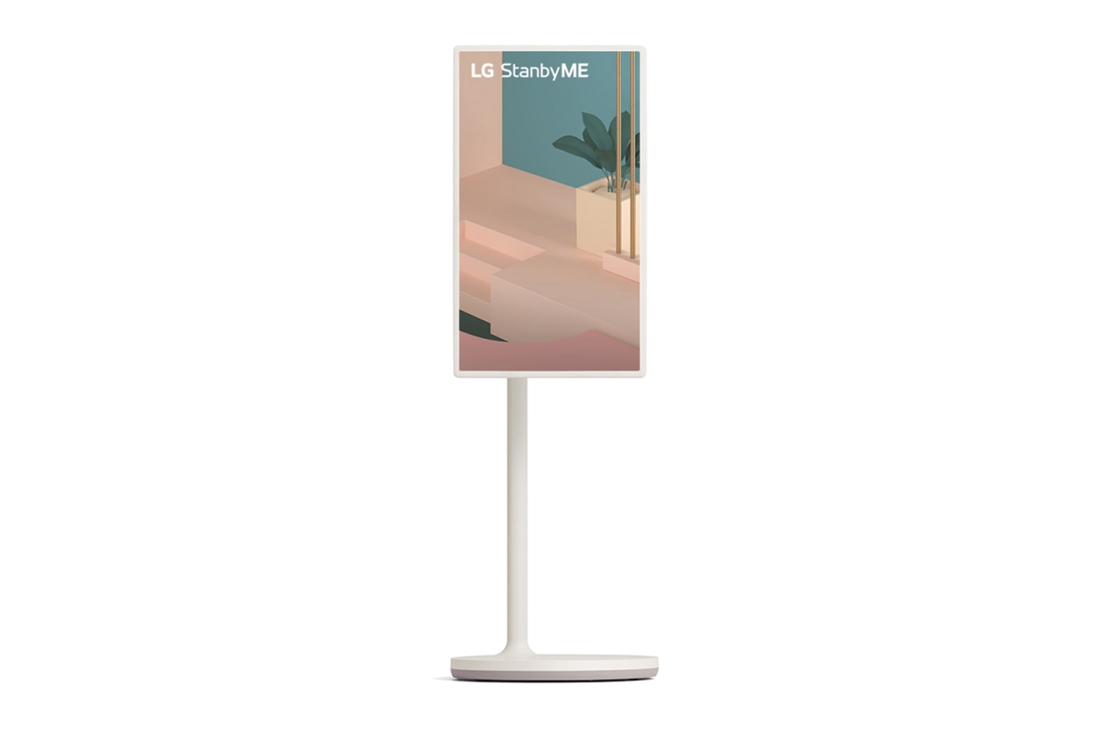 Front view of vertical mode with background image
