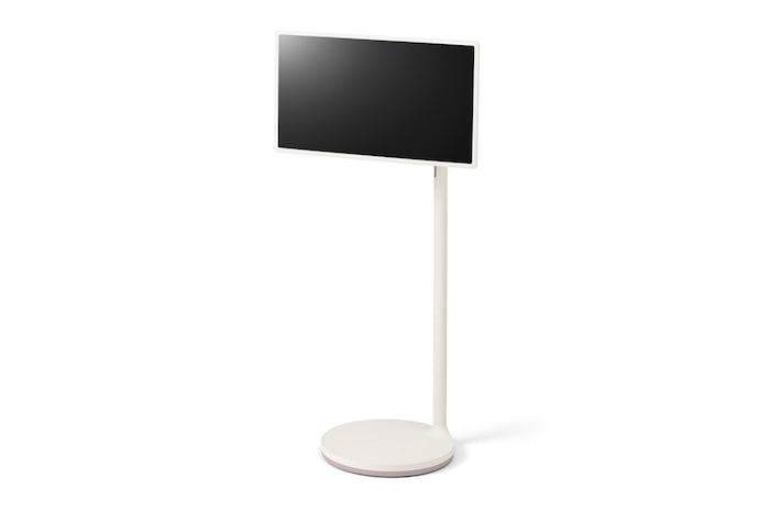 15 degree side view of horizontal mode that a display facing left