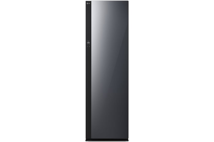 Front view of LG Styler Mirror Black (Built-in HandySteamer™), SC5GMR80H