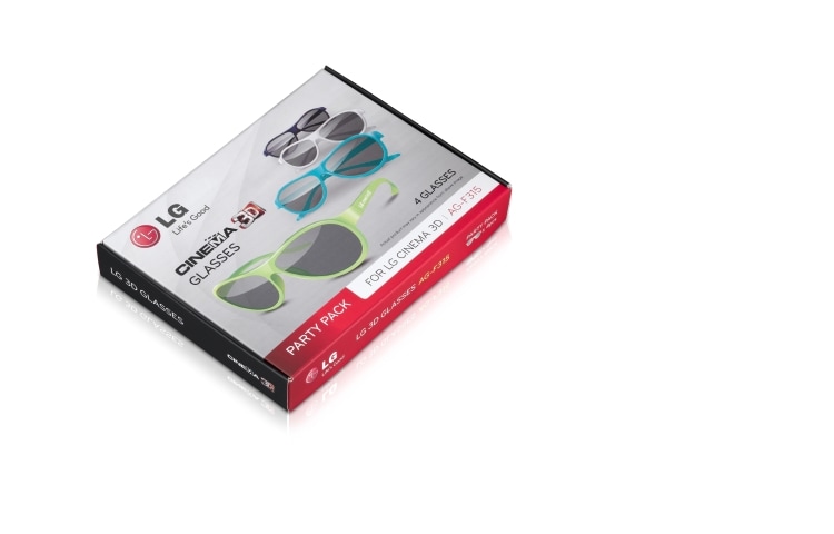 Front view of 3D Glasses Pack AG-F315