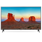 Front view of UHD TV UK6500 43UK6500PCC