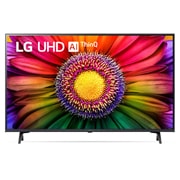 A front view of the LG UHD TV