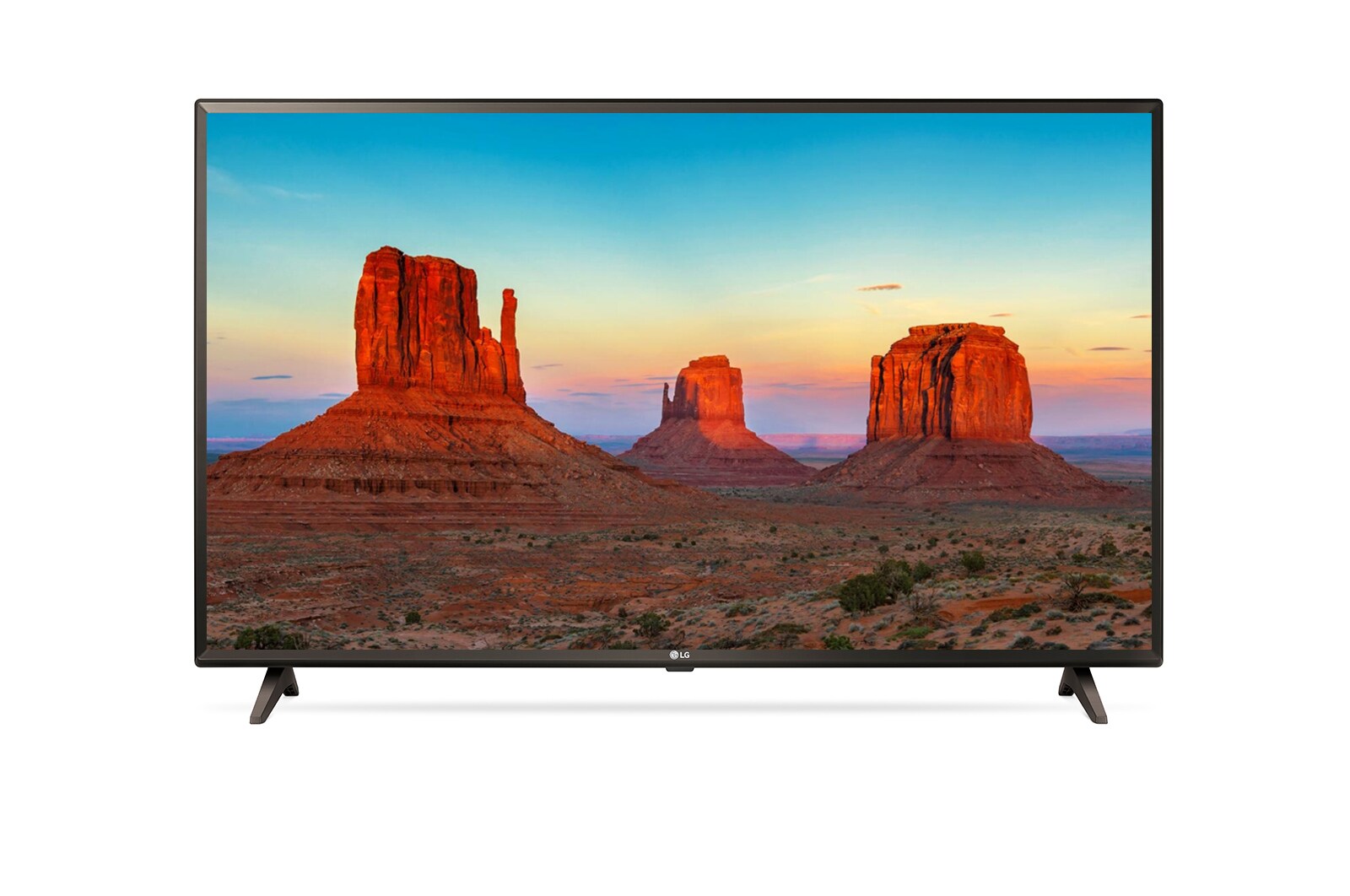 Front view of UHD TV UK6300 49UK6300PCD