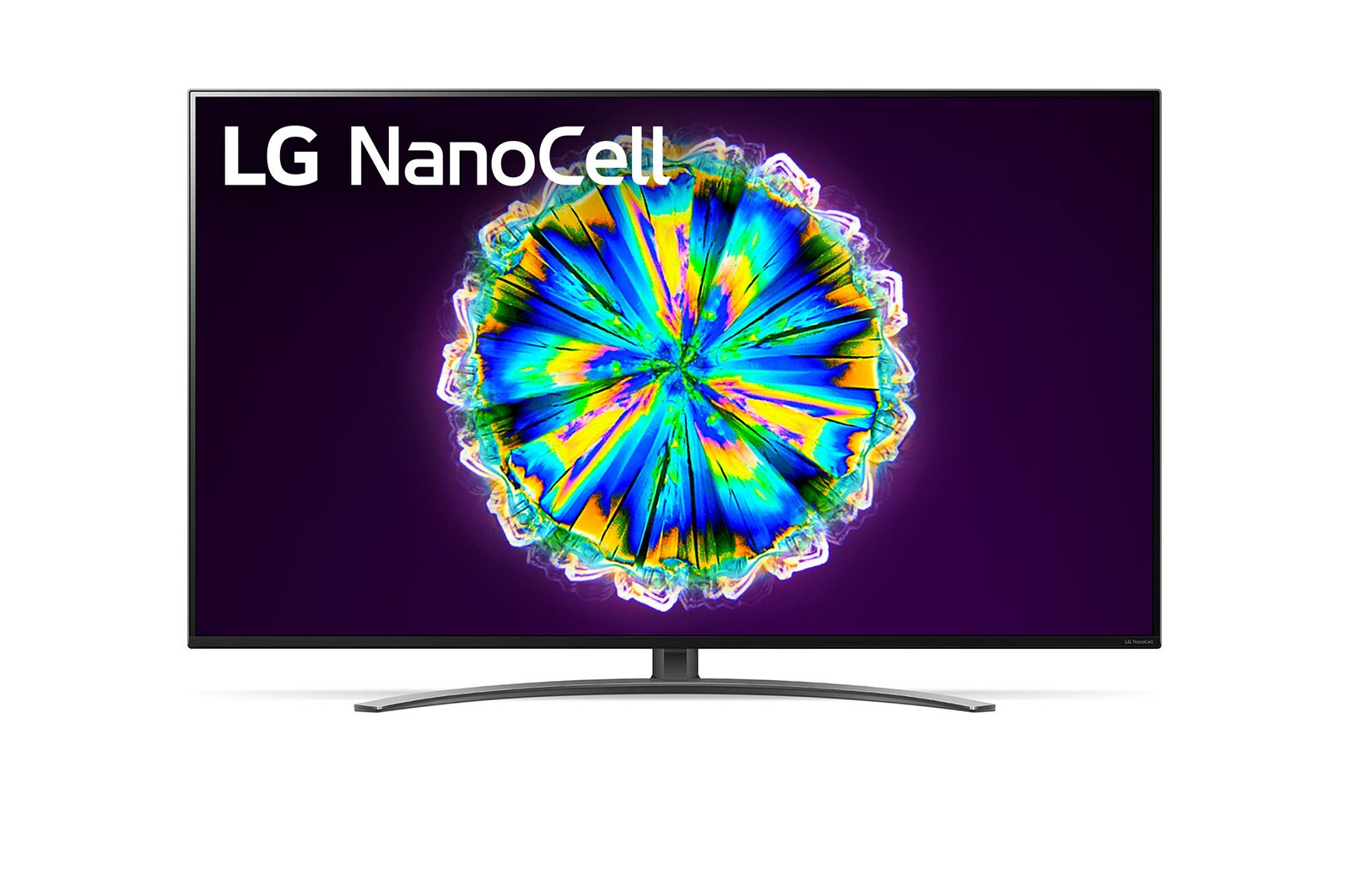 Front view of 55&#34; AI ThinQ 4K LG NanoCell TV - Nano86 55NANO86CNA