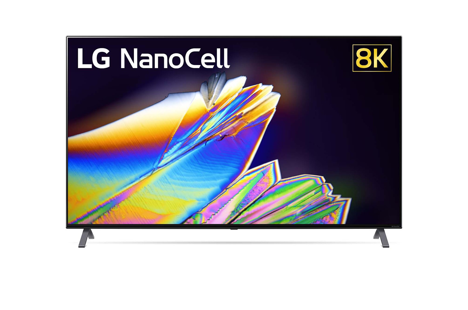 Front view of 65&#34; REAL 8K LG NanoCell TV - Nano95 65NANO95CNA