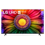 A front view of the LG UHD TV