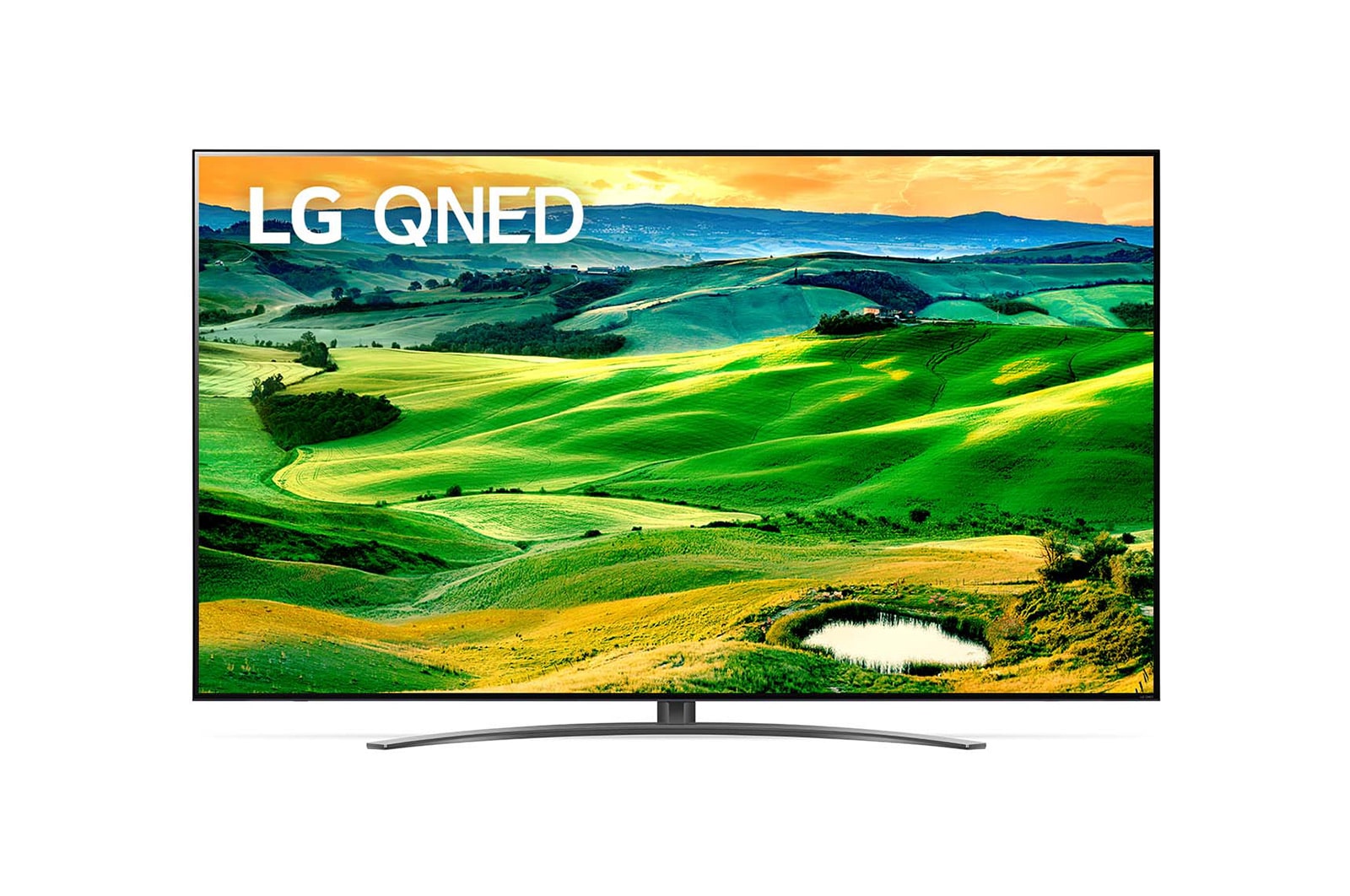 Front view of 86&#39;&#39; LG QNED81 TV 86QNED81CQA