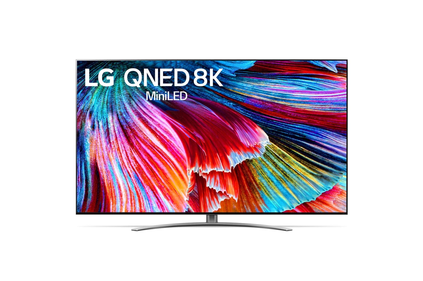 Front view of LG QNED99 86&#39;&#39; 8K Smart QNED MiniLED TV 86QNED99CPB