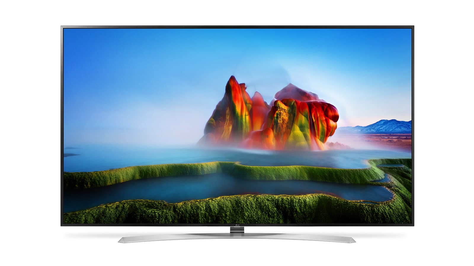 Front view of 86&#34; SUPER UHD 4K HDR Smart TV SJ95 Series 86SJ9570