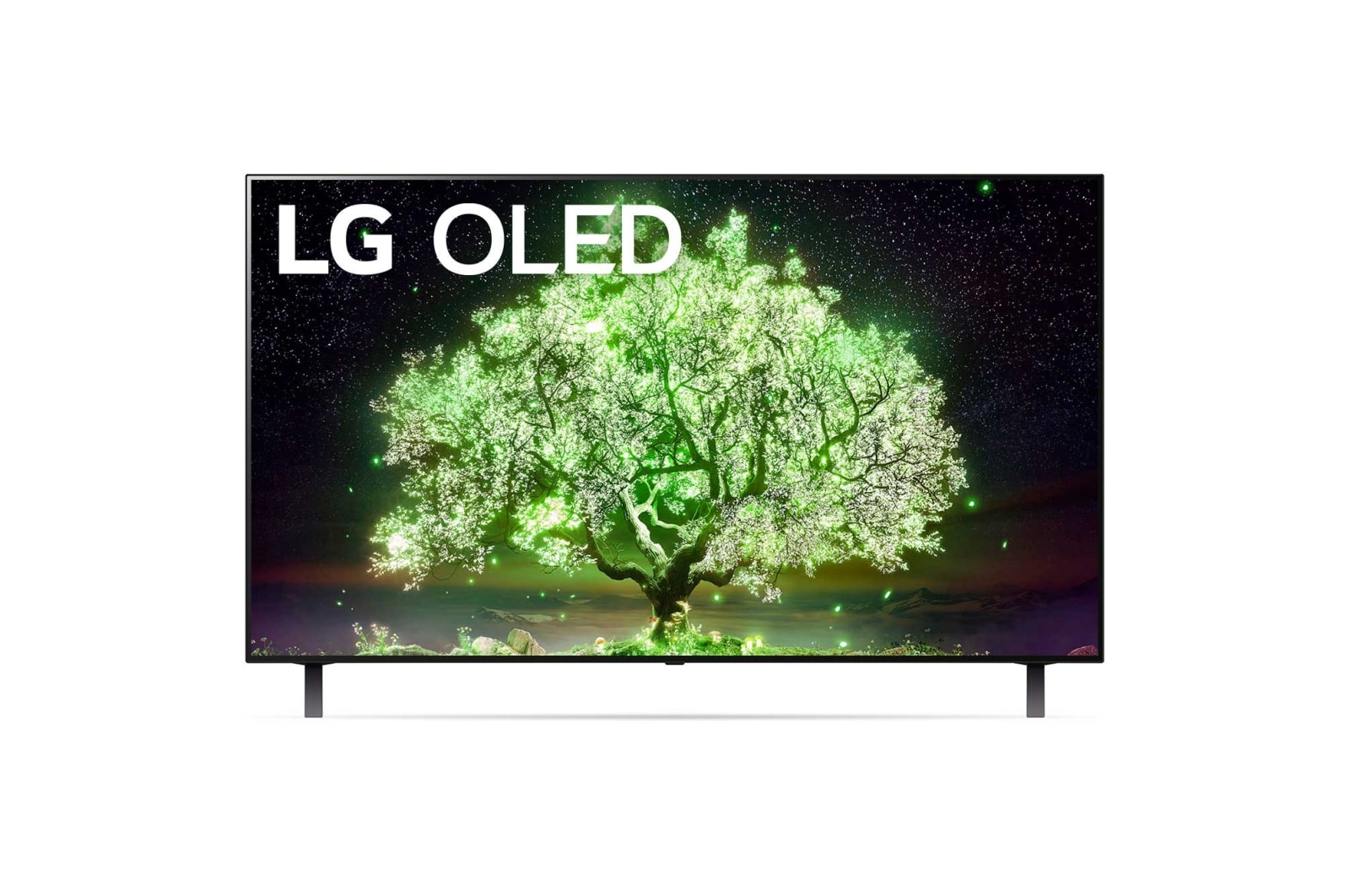 Front view of 48&#34; LG OLED TV A1 OLED48A1PCA