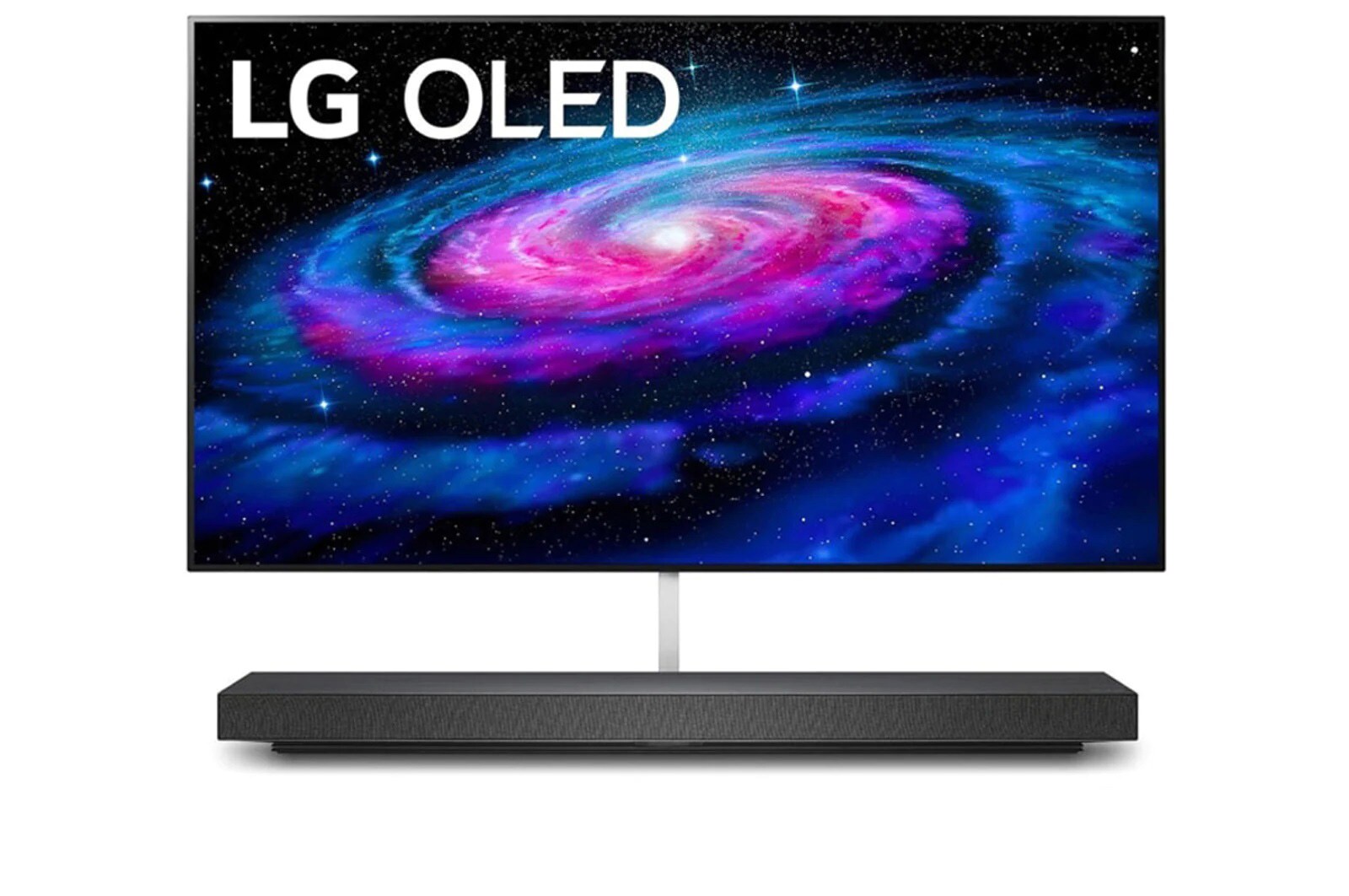 Front view of 65&#34; LG OLED TV WX (Picture-on-Wall Design) OLED65WXPCA