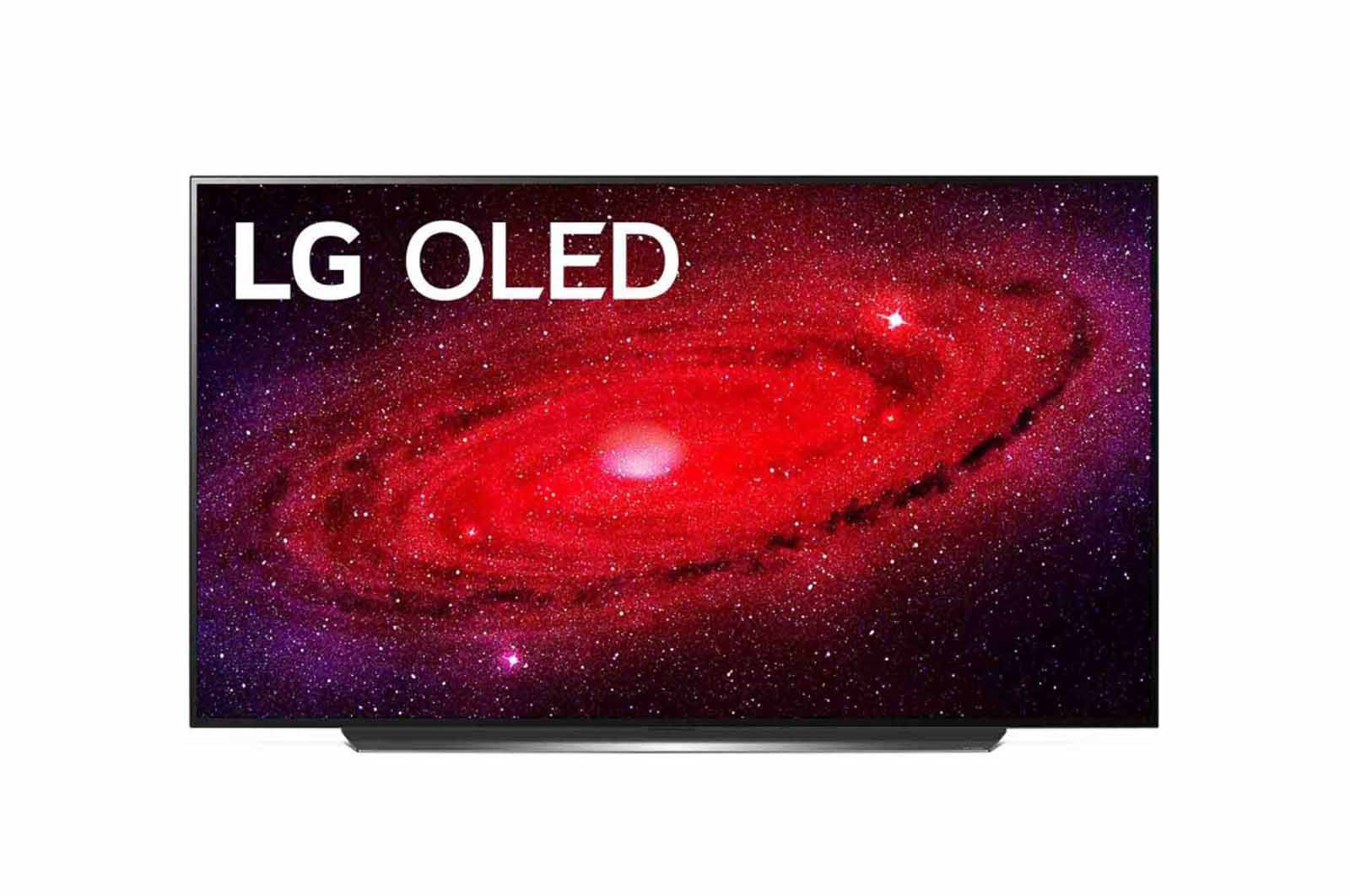 Front view of 77&#34; AI ThinQ 4K LG OLED TV CX OLED77CXPCA