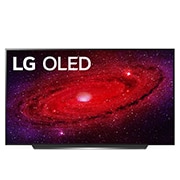 Front view of 77&#34; AI ThinQ 4K LG OLED TV CX OLED77CXPCA
