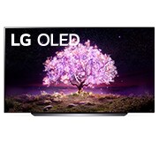 Front view of 83&#39;&#39; LG OLED TV C1 OLED83C1PCA