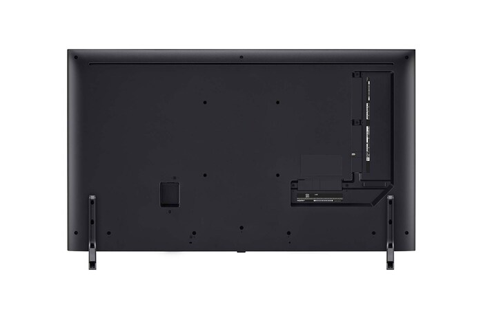 Rear view of LG QNED80 4K Smart TV