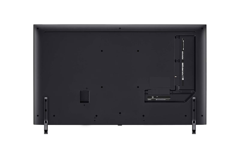 Rear view of LG QNED80 4K Smart TV