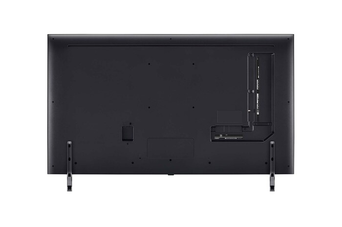 Rear view of LG QNED80 4K Smart TV