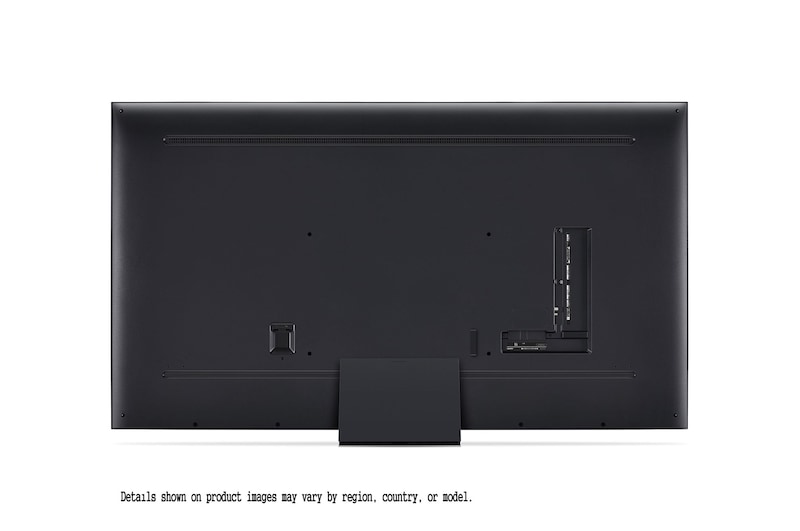 Close-up of the top edge of LG QNED86 4K Smart TV