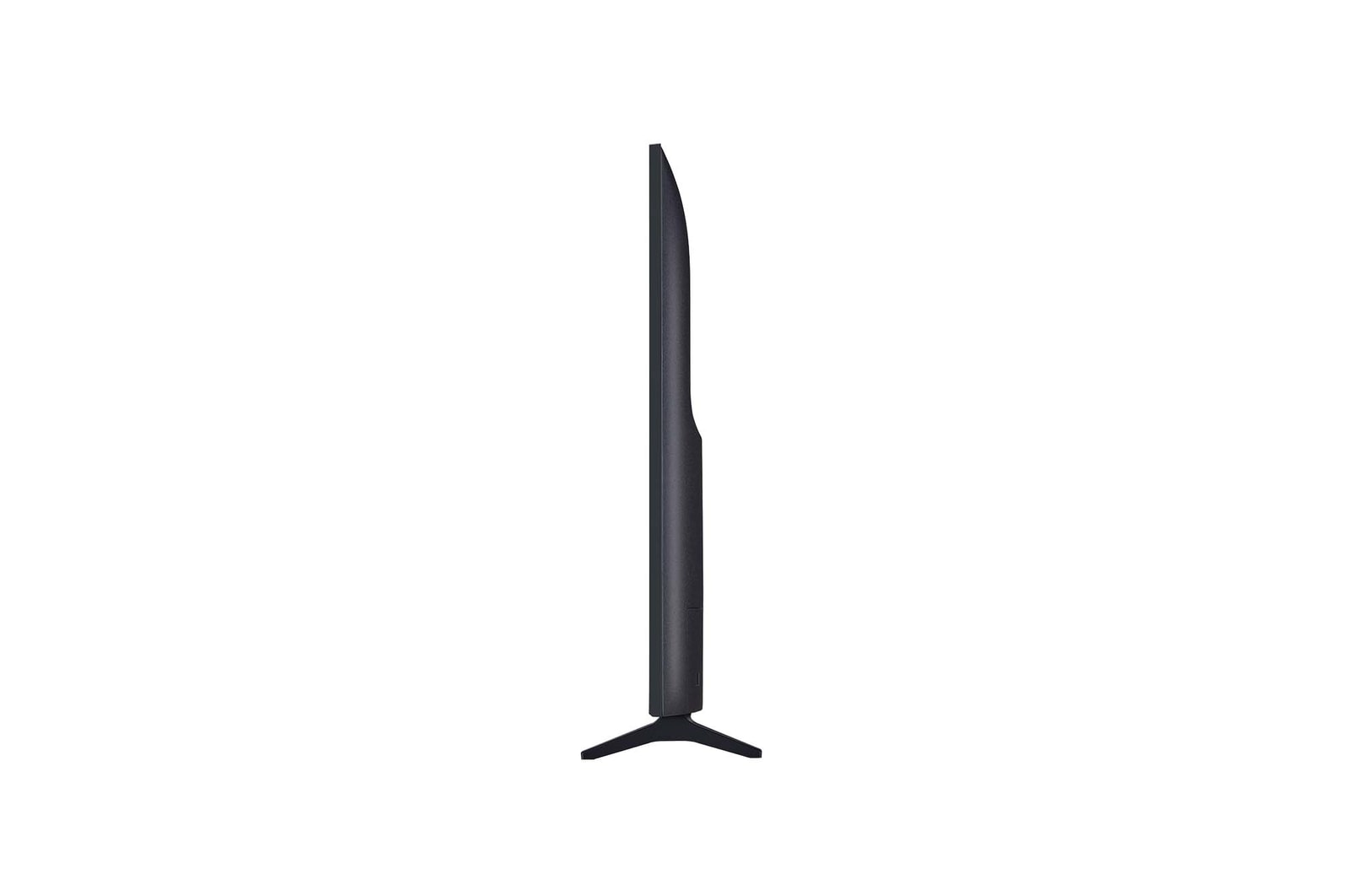 Left-facing side view of LG QNED70 TV 