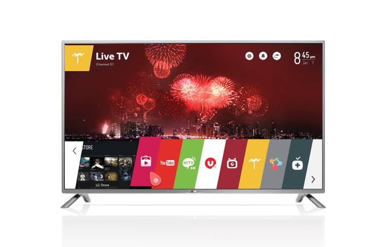 Front view of CINEMA 3D Smart TV with webOS  42LB6500