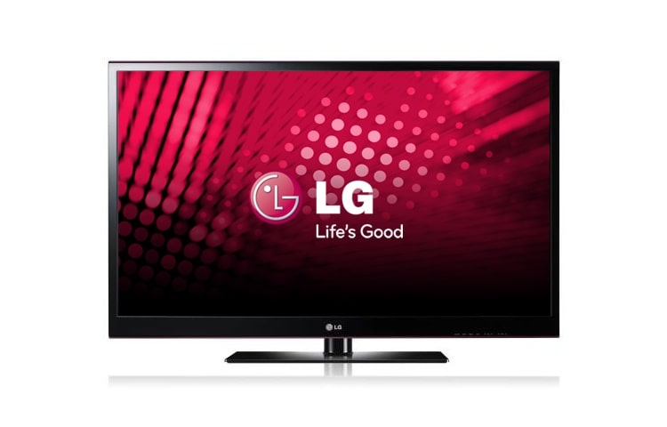 Front view of Enjoy large screen entertainment with PK550R Plasma TV 50PK550R