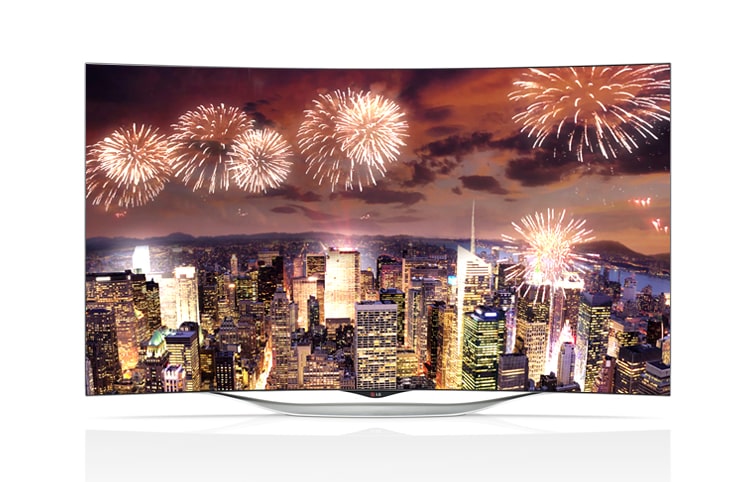 Front view of LG CURVED OLED TV 55&#39;&#39; EC93 55EC9300
