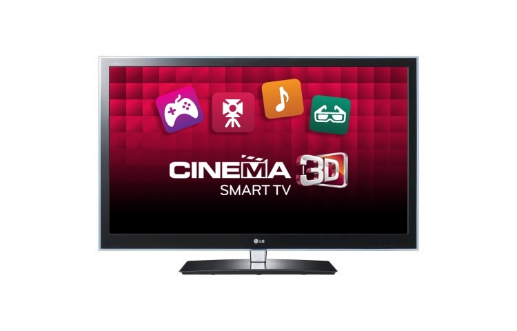 Front view of 55&#34; Cinema 3D LED Plus TV with Smart TV, Full HD and 200Hz 55LW6500