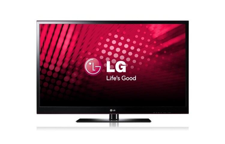 Front view of Enjoy large screen entertainment with PK550R Plasma TV 60PK550R