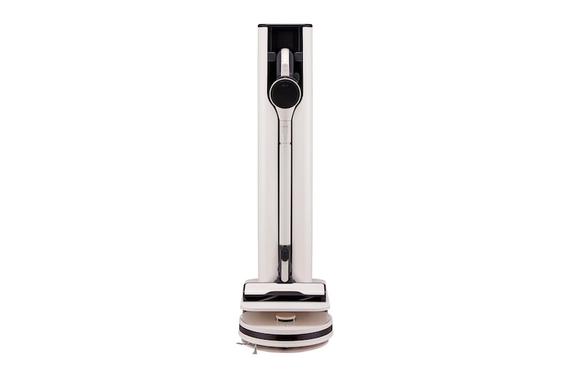 Front view of LG CordZero™ All-in-One Tower Combi A9X 2-in-1 Wireless Vacuum Cleaner (Made in Korea, Calming Beige), A9CX-COMBI