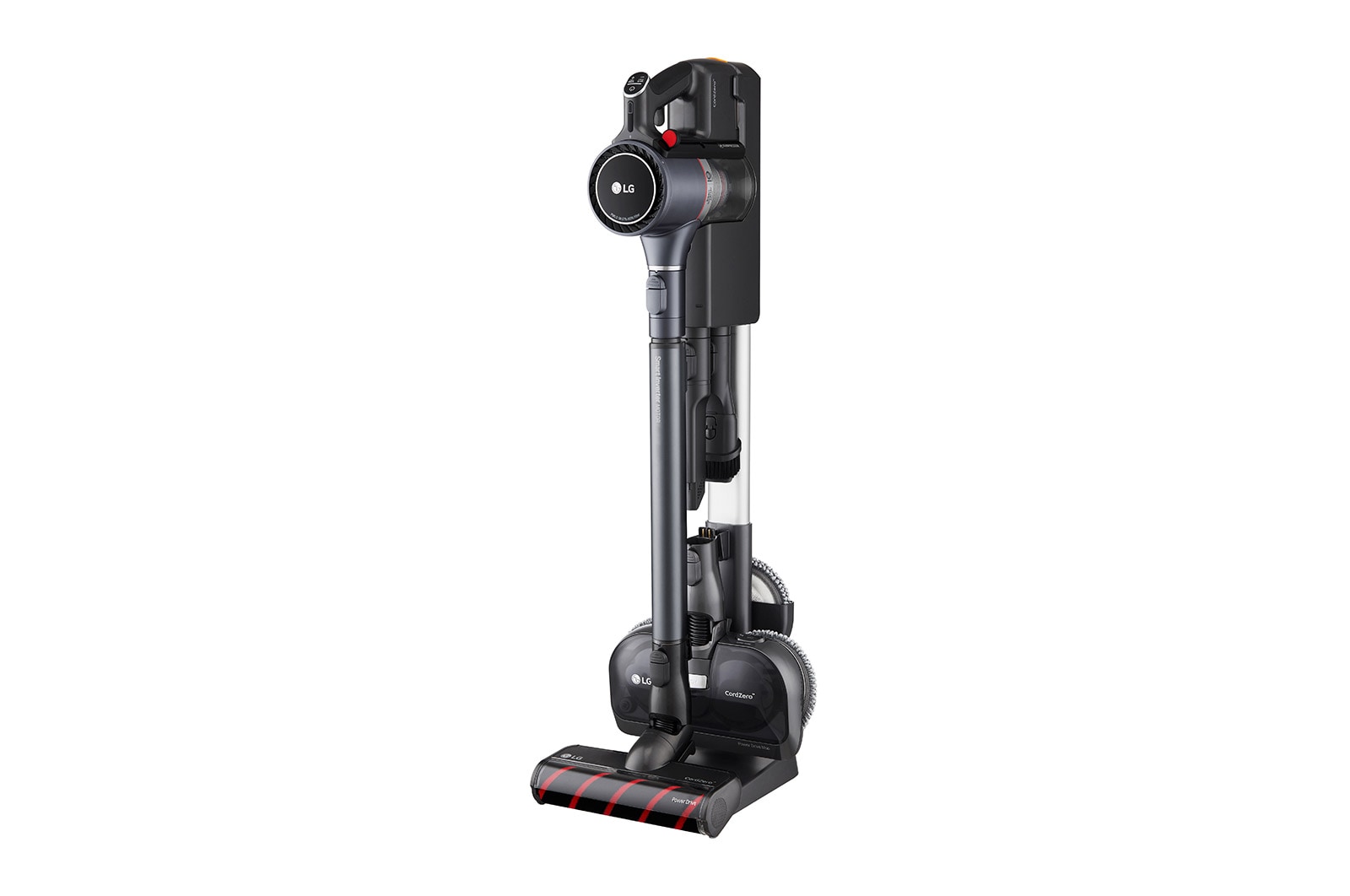 Front view of LG CordZero™ A9Komp (Made in Korea, Iron Grey) A9KEXTRA