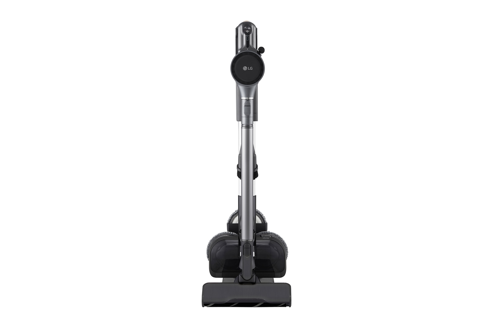 Front view of LG CordZero™ A9Komp Wireless Vacuum Cleaner - A9KMAXPLUS (Iron Grey)