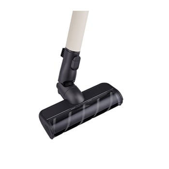 A9L-CORE LG vacuum with included accessories: various nozzles, tools, mop pads, extension hose, and extra battery