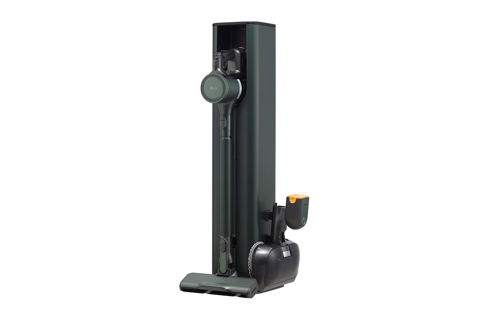 LG Objet Collection | LG CordZero™ A9TS with All-in-One Tower™ (Made in Korea, Nature Green), A9T-STEAM