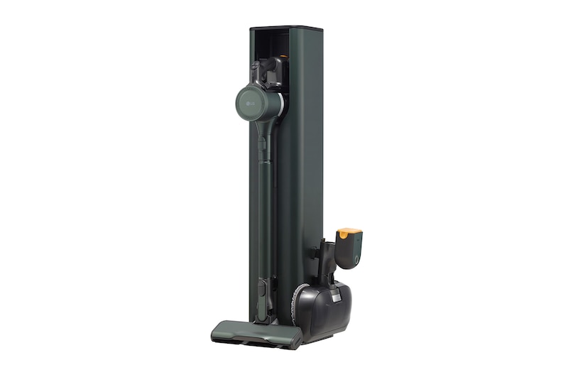 LG Objet Collection | LG CordZero™ A9TS with All-in-One Tower™ (Made in Korea, Nature Green), A9T-STEAM