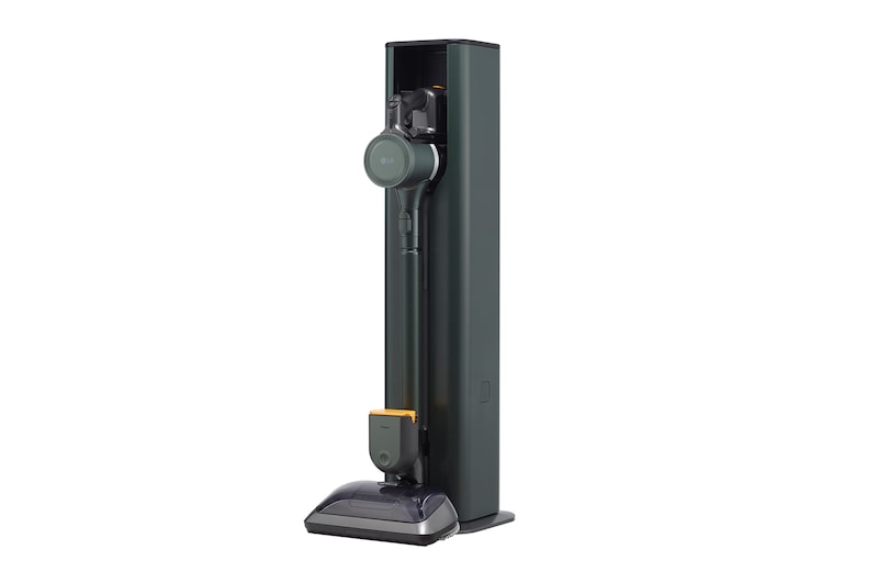LG Objet Collection | LG CordZero™ A9TS with All-in-One Tower™ (Made in Korea, Nature Green), A9T-STEAM