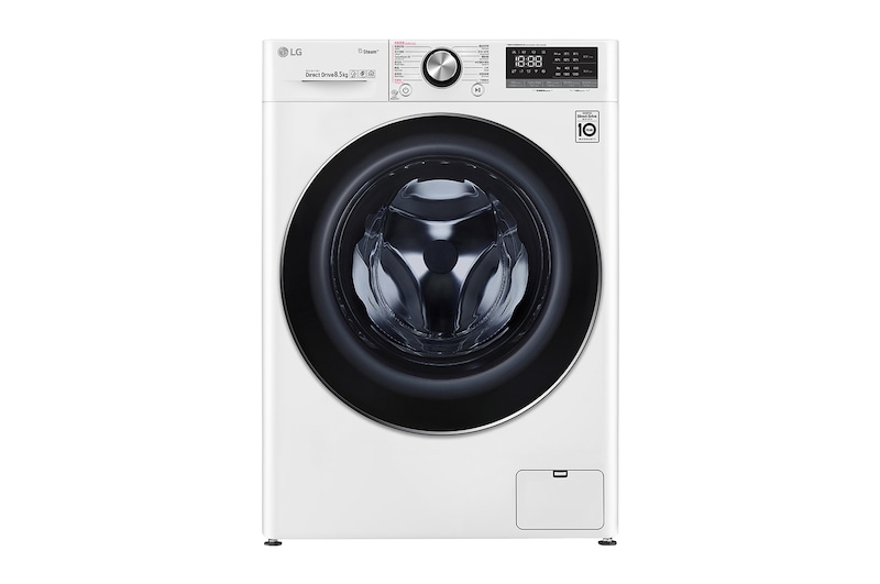 LG 8.5kg Front Load Washing Machine - F-12085V2W, F-12085V2W