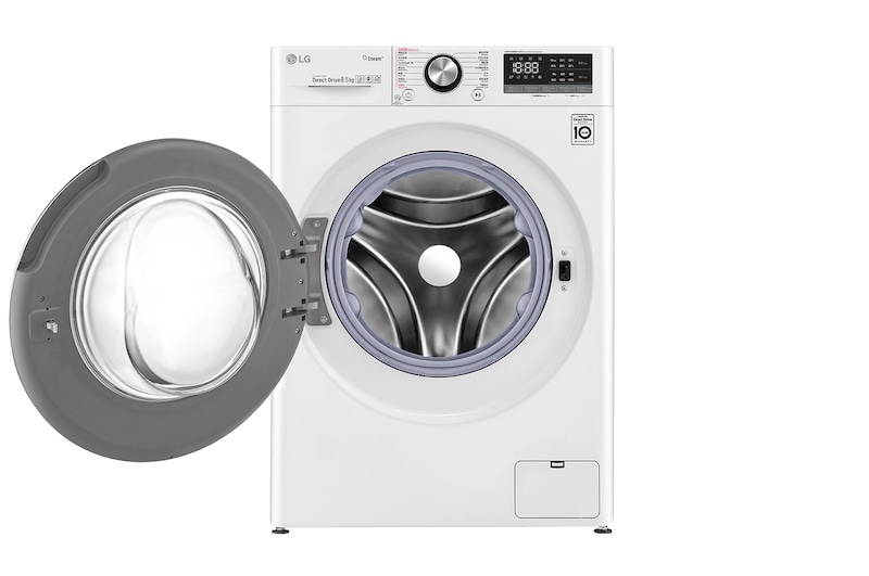 LG 8.5kg Front Load Washing Machine - F-12085V2W, F-12085V2W