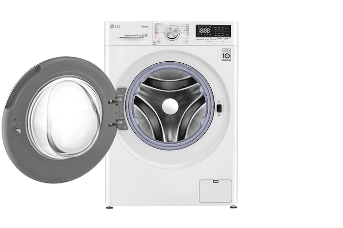 LG 8.5kg Front Load Washing Machine - F-12085V4W, F-12085V4W