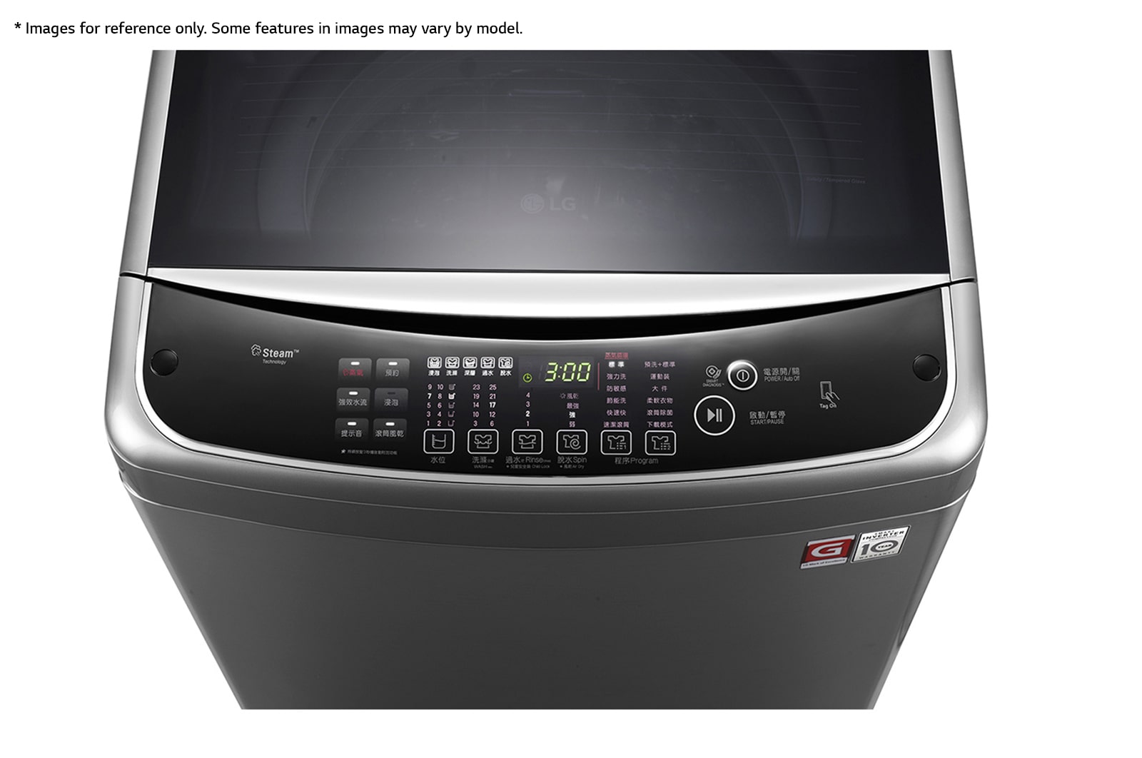 LG 10KG 950rpm “Big-in” Steam Washing Machine, WT-WHE10SV